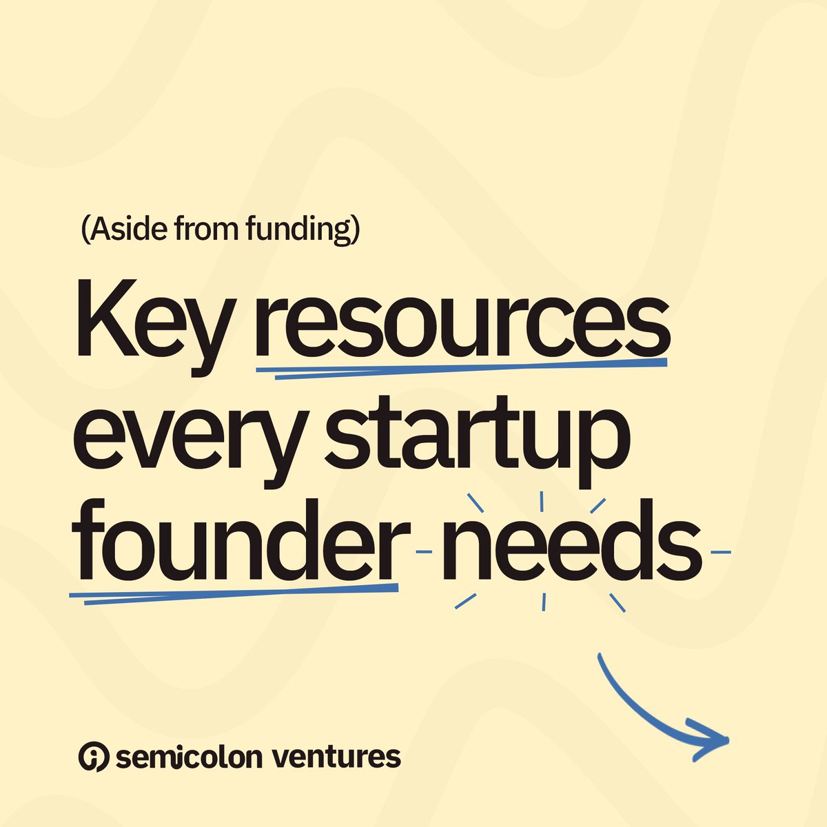 semicolonven's tweet photo. Funding is only one of many resources that guarantee success for your startup. 

Swipe to read other resources early-stage startup founders need to scale and grow their businesses.

#startupgrowth #semicolonventures https://t.co/es32g71gsf