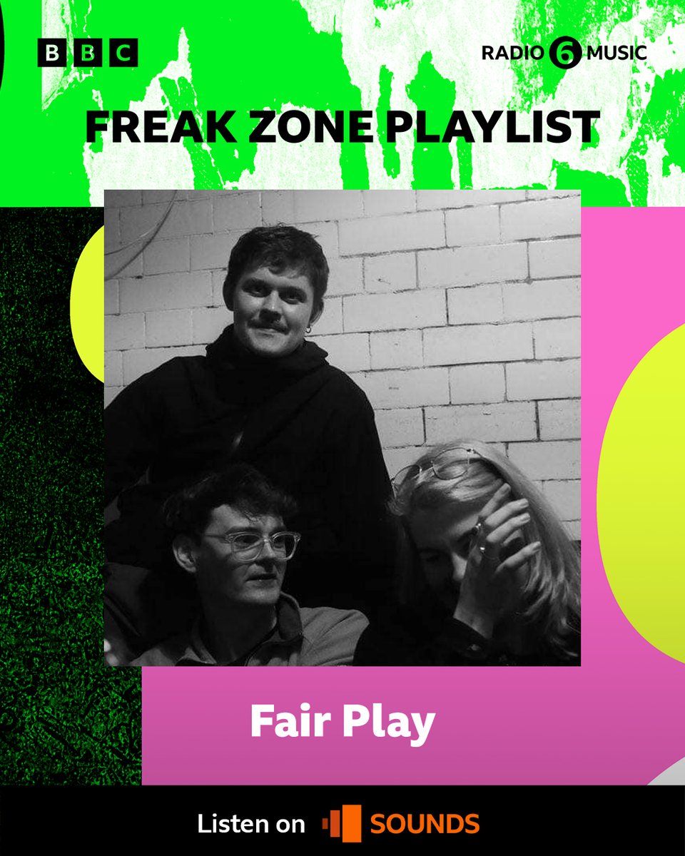 Tune into @BBC6Music tonight at midnight to listen to our #freakzoneplaylist 

>>  tinyurl.com/2ukafc2e

Featuring a selection of tracks from the #FAIRPLAY2023 lineup alongside some chat about us, who we are + why we’re doing what we’re doing.