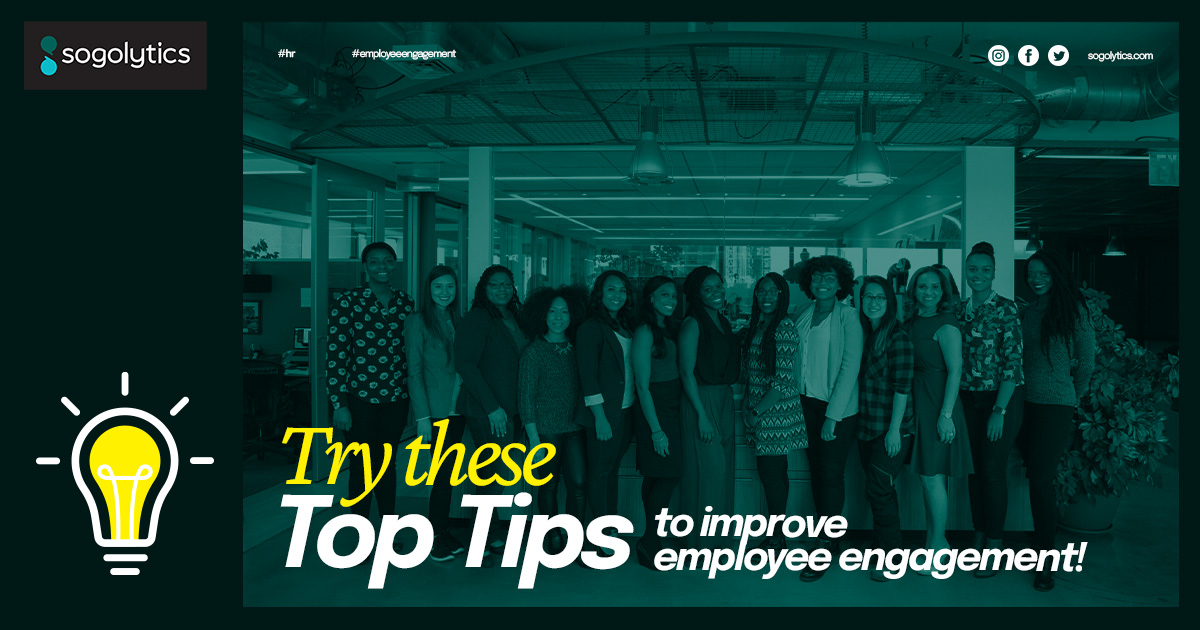 Sogolytics's tweet image. If you've got employee engagement all figured out, awesome! If you're like us and figure it can always be improved, we've got some helpful tips you might want to check out! 😉#employeeengagement #HRhttps://www.sogolytics.com/blog/top-ways-to-improve-employee-engagement/