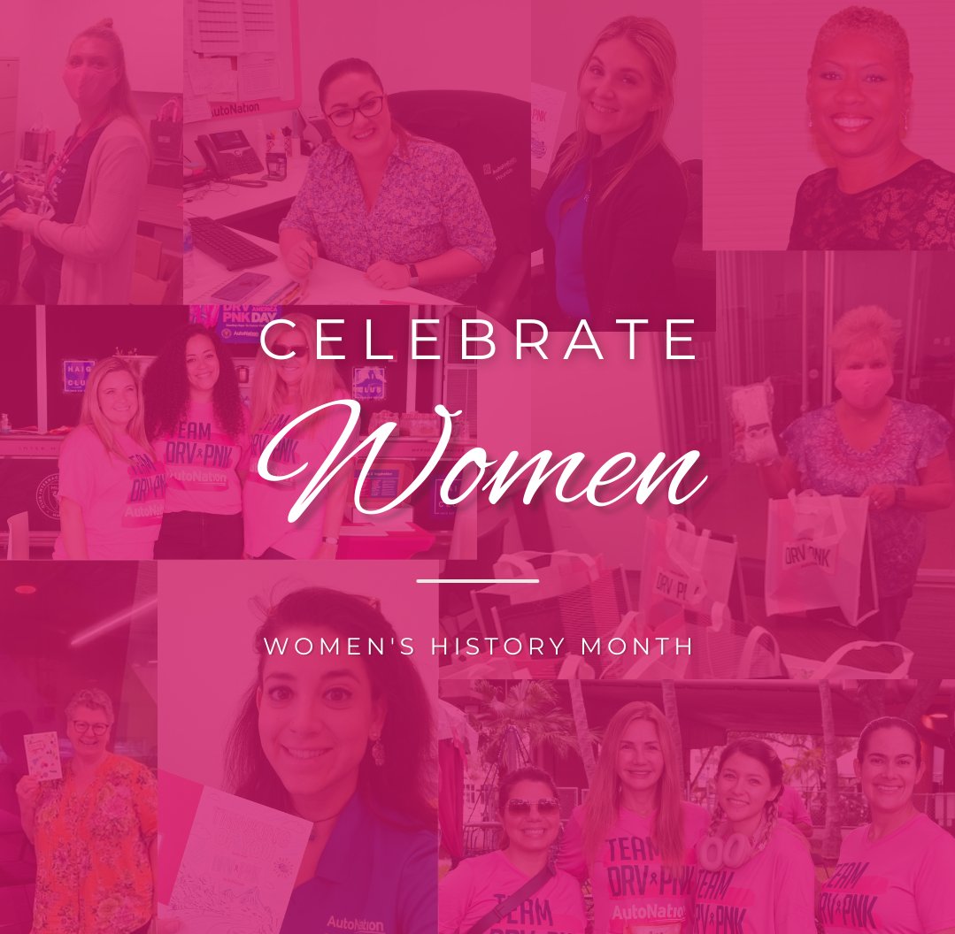 AutoNation's tweet image. Happy International Women’s Day! ⭐ Women are breaking barriers and achieving the impossible every day, and the women at AutoNation continue to break ceilings in the automotive industry. #IWD2023 #DRVPNK #WomenInAuto