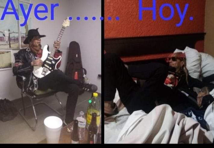 Nuestro vocalista Tripa. Cada show que se avienta. Ayer y hoy jejejeje