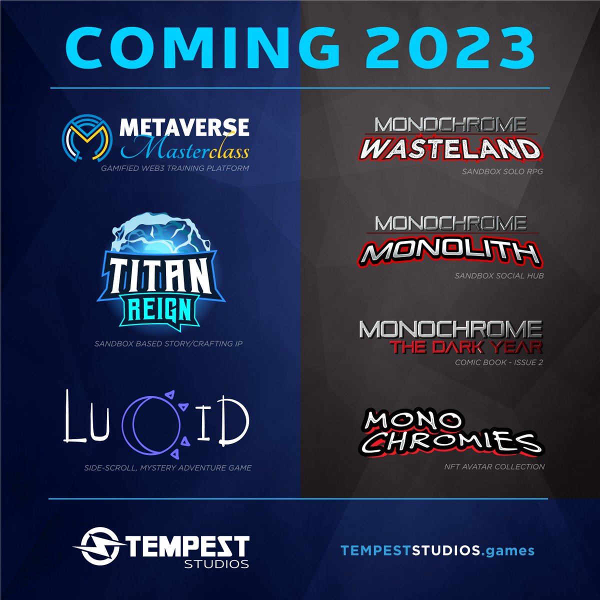TempestStudios's tweet image. 🎉 JOIN US for &quot;TEMPEST TALK 2023&quot; as we discuss our roadmap for 2023!

Live tomorrow (Mar 9) at 9pm UTC on our Twitch!

⚡ Epic Reveals
⛈️ Major Announcements
💥 Giveaways

👉 Twitch.tv/TempestStudios……

Don&apos;t miss this stream! 
@TheSandboxGame
 @borgetsebastien
 
#tempeststudios…