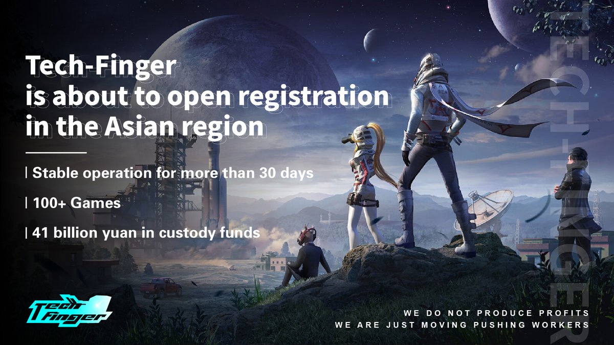 TechFinger_'s tweet photo. 👏👏👏We will be opening registration for #TechFinger in the Asia region soon. Currently, Tech Finger has connected to over 100 games, providing stable income for numerous users. We welcome players from the Asia region to join us and experience #game arbitrage. https://t.co/RGJHmZG9te