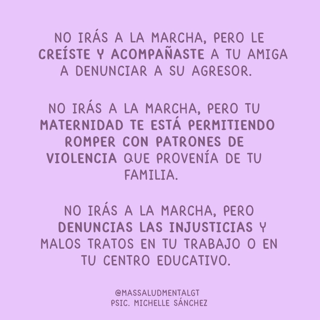 mixisanchez_'s tweet photo. No fuiste a marchar pero…

Les dejo mi reflexión de hoy. 
#8M2023 https://t.co/VJz1N33Xte