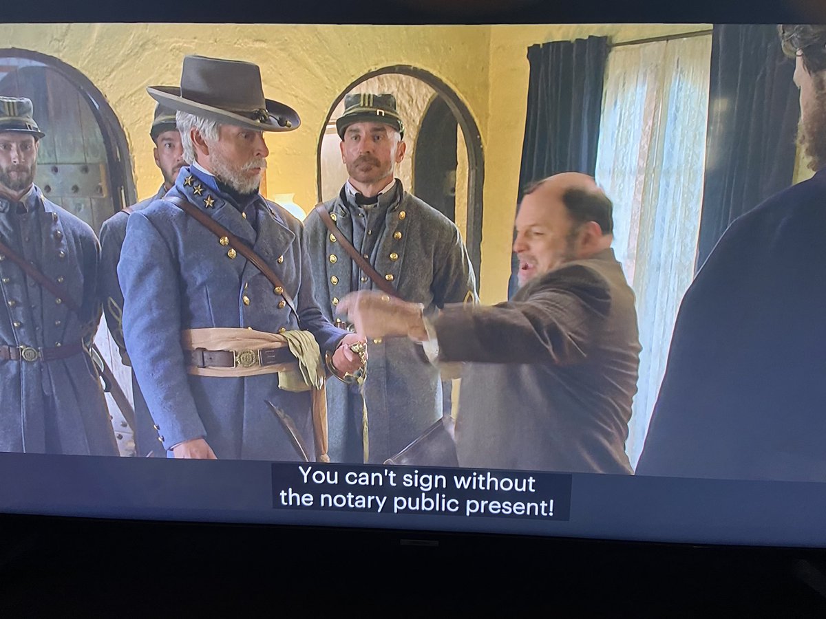 ThomasVee1's tweet image. #HistoryoftheWorldPartII #HistoryOfTheWorldPart2 So far, Appomattox sketch closest to the best of brilliant Mel Brooks bits. @IJasonAlexander just great.