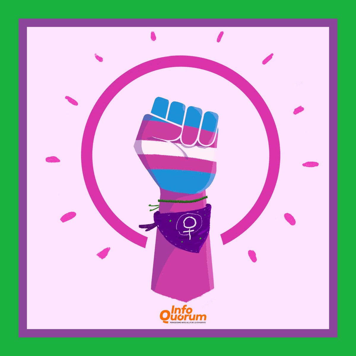 quorum_mx's tweet photo. 💜💚✊🏾🏳️‍🌈🏳️‍⚧️Este #8M, la lucha de las #mujeres #trans en #Puebla enfrentan el desafío extra de los intentos de la #derecha por retroceder la #LeyAgnes y criminalizar a la #diversidad
Desde Quórum saludamos su batalla por sus Derechos Humanos
🏳️‍⚧️🏳️‍🌈
#8MPuebla
#Marcha8M
#8M2023 https://t.co/uLLe5i7Tck