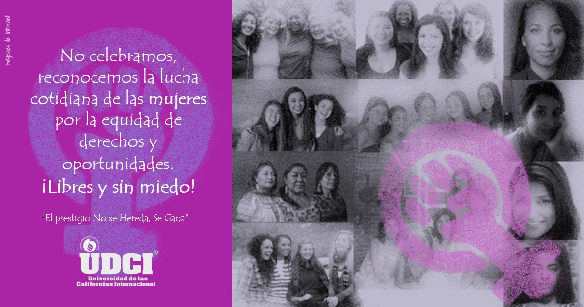 a_carrillov's tweet photo. ♀️ Aún falta mucho: Aspectos, Leyes, Valores, DERECHOS para que las MUJERES vivan Mejor en un mundo más equitativo y justo. ¡En la Lucha! Todos los días son #8Marzo #Diadelamujer💜 #Equidaddegenero #Nofeminicidios #NoViolenciaDeGenero #NiUnaMenos    #UDCI #LiceoUDCI #YoSoyUDCI🇲🇽 https://t.co/nMHheJv2wh