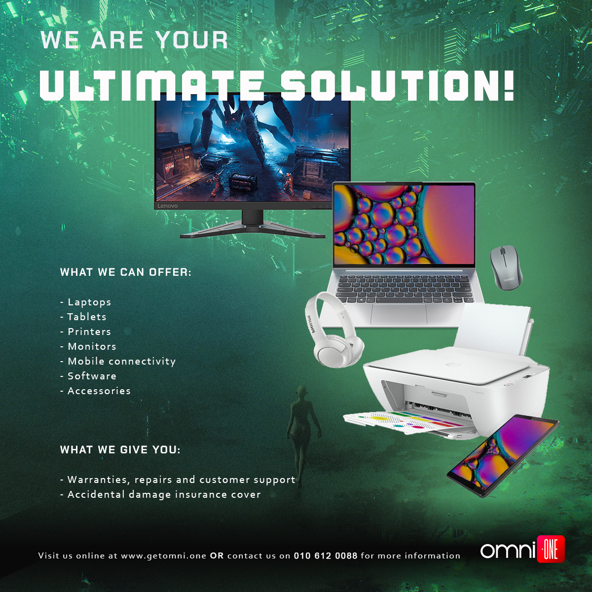 Get all your digital needs from us today!
 #printers #printersupplies #omnione #officesolutions #laptops #Lenovo #headphones #tablet #computer #monitors #mobileconnectivity