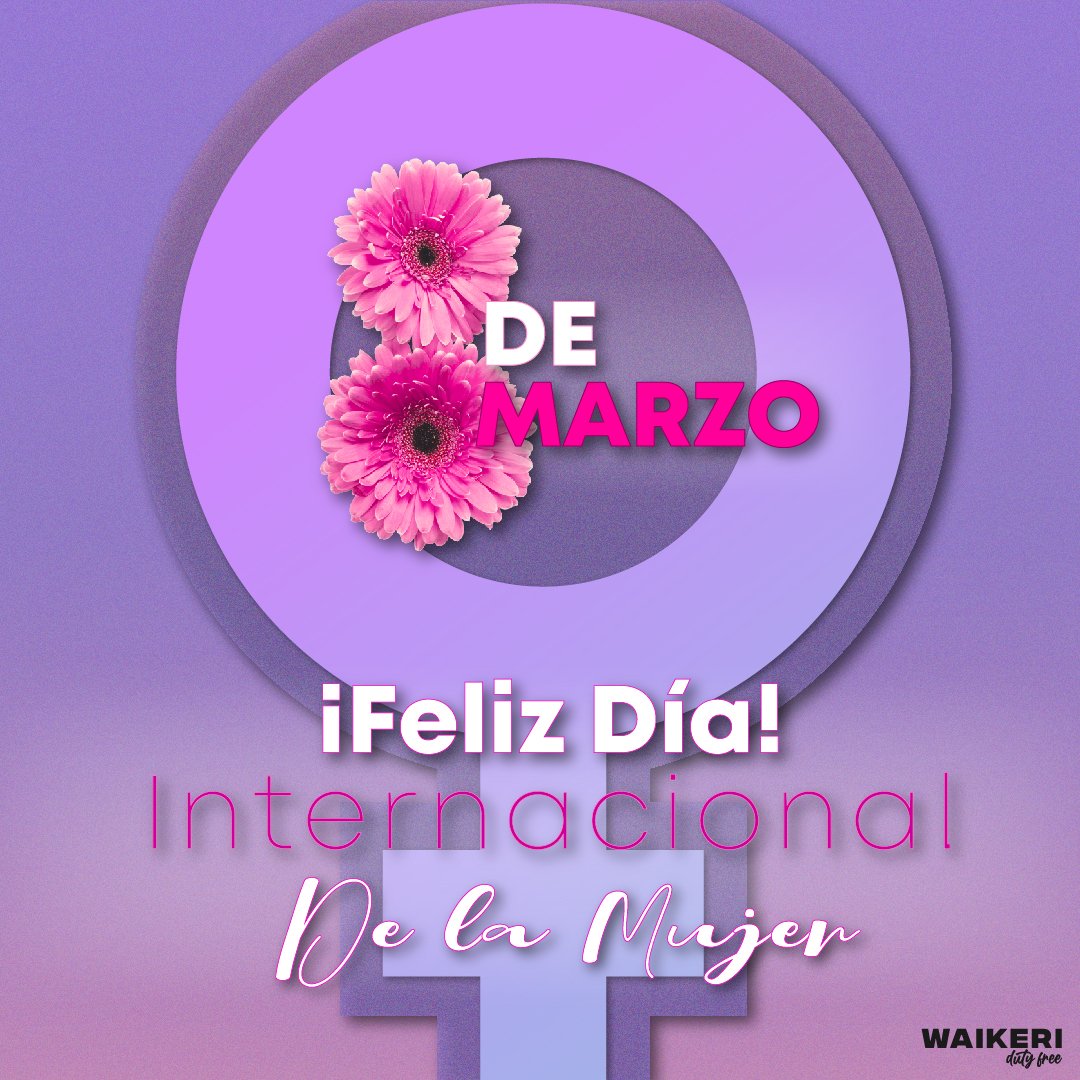 🌸 Con mucho cariño e infinito respeto, de parte de la gran #FamiliaWaikeri queremos extender un gran ovación ✨👏✨ a todas las #mujeres en su día. Porque sin ustedes el mundo no se mantendría en marcha y gracias a ustedes es que venimos al mismo y podemos soñar 🌸
