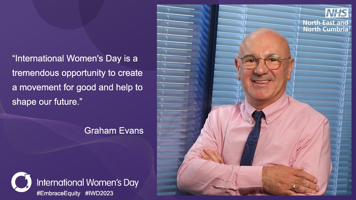 NENC_NHS's tweet photo. Professor Graham Evans, executive chief digital and information Officer – shares why he is supporting #InternationalWomensDay2023 #EmbraceEquity #DigitalALL 👩👧👧👩🏽⚕️ https://t.co/GPdyUcVgbZ