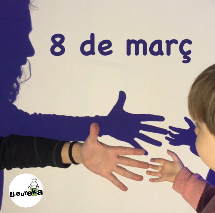 Lleureka's tweet photo. Al lleure, a l’escola i a la vida cada dia és 8 de març! 

#lleureka #lleureeducatiu #8DeMarç https://t.co/01DkVJNDsB