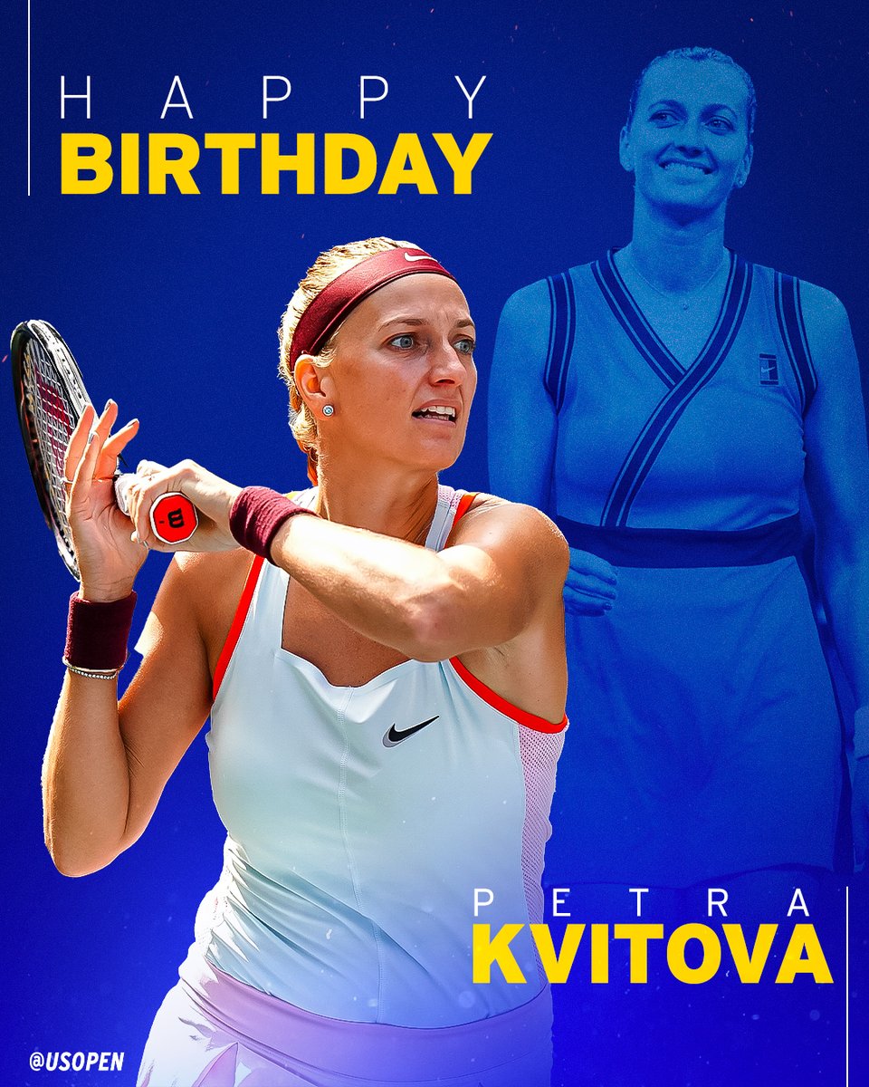 It's a party, it's a party, it's a party 🎶

HBD to our 2x quarterfinalist, Petra Kvitova!