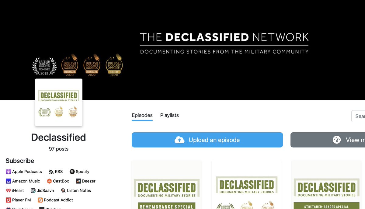 The Declassified Podcast available on all major podcast platforms and features @des_fraser @NathanDunne_ @SeanJonesMC @HelliwellHelen @HeleddKendrick @Levisonwood @AldoKane @WesselyS @ProfNGreenberg @wiseshow @leglessBDH @nathjones101 @leglessBDH @JJChalmersRM and many more