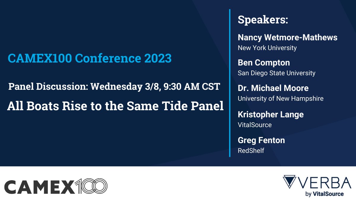 vitalsource's tweet photo. Excited for our own Kristopher Lange, senior director of institutional development, to join an important conversation at #CAMEXShow about how we work with partners to empower student success. 

For more on how VitalSource supports #StudentSuccess: https://t.co/VYOiBrr8wA https://t.co/mAJtXTwe8W