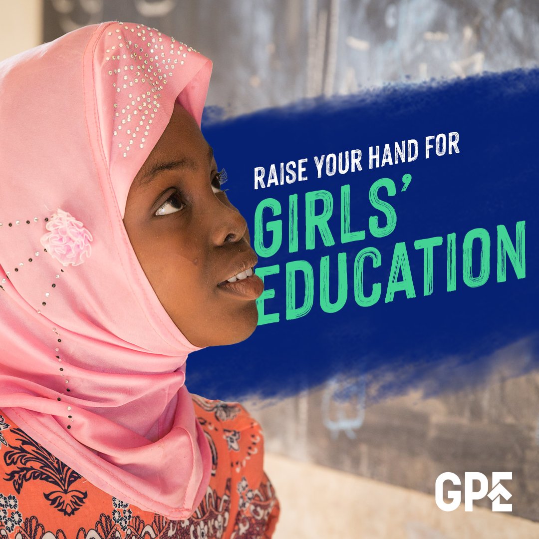 GPECEO's tweet photo. Girls and women are powerful agents of change.

Building prosperous, stable and gender-equal societies starts with educating girls.

Join me on today's #WomensDay and #RaiseYourHand for all girls and women to receive a quality education! https://t.co/Uyqu41SW4O