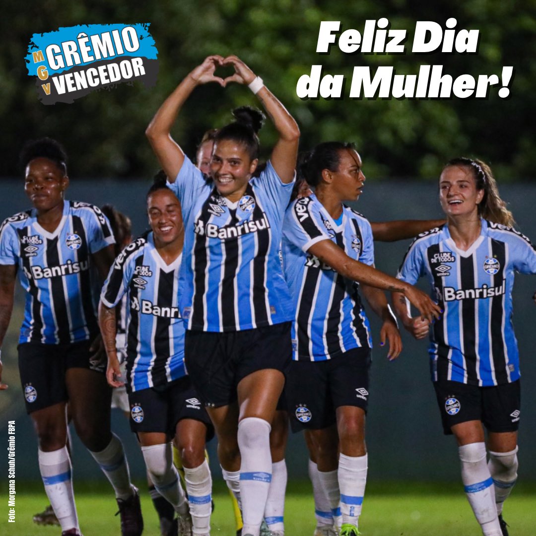 Viva o 8 de março, viva as mulheres gremistas. Pelo fim do preconceito e pela igualdade de gênero!

Feliz Dia da Mulher!!

#Grêmio #GrêmioVencedor #MGV #DiaDasMulheres #DiaDaMulher #MulheresGremistas