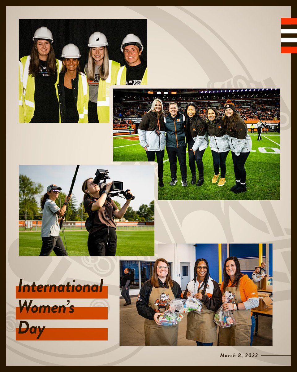 Browns's tweet image. On #InternationalWomensDay, we're honoring the incredible leaders that power our organization