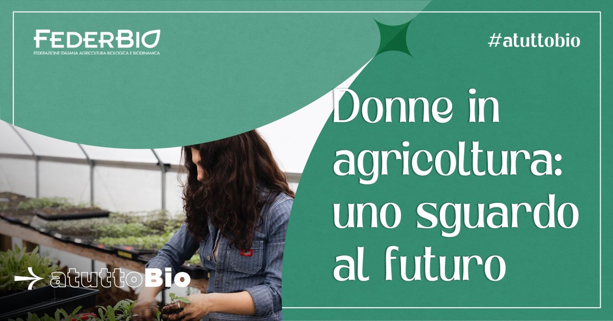 #8marzo Un giorno per l'impegno a raggiungere uguali diritti. In Italia, +1/5 delle superfici agricole bio sono gestite da donne, tra l'altro sempre più giovani: 12% <25 anni. Uno sguardo al futuro, fondamentale per portare innovazione in questo settore strategico.