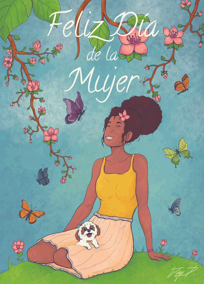 JayP_Tru's tweet photo. Feliz Día de la Mujer!!! 💋👩🎉
Happy Womens Day!!! 💋👩🎉
🔴Comissions Open🔴

#illustration #illustrationart  #FelizDiaDeLaMujer #HappyWomensDay #butterfly #Flowers #curlygirl #doggie #woman #commissionart #commissionopen https://t.co/2GfEWmvQWo