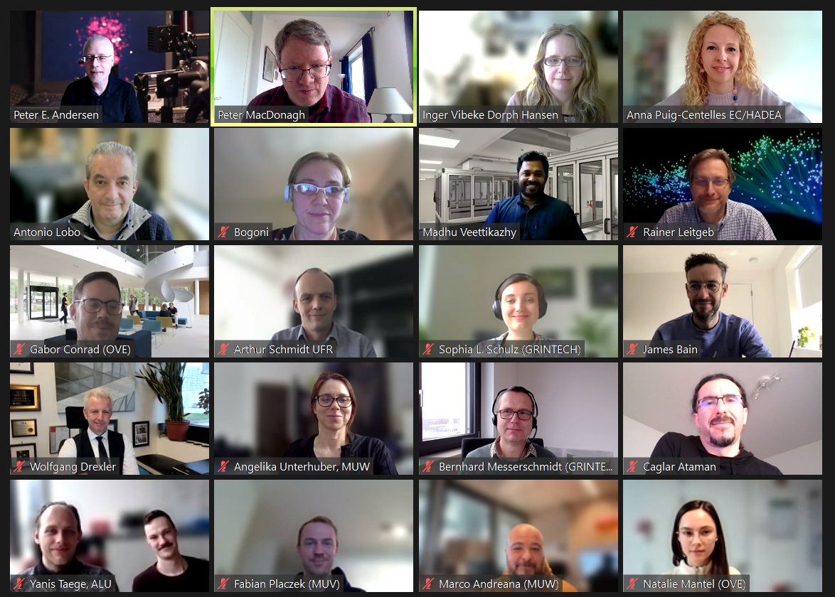 Key project milestone today! Month 36 Review Meeting.  Looking through progress to date and remaining plans #photonics #cancer
