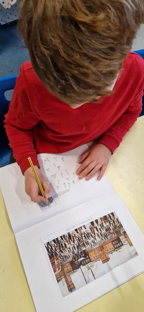 Squirrel class have been learning about the artist L.S Lowry as part of our sequence on lessons on figure drawing.