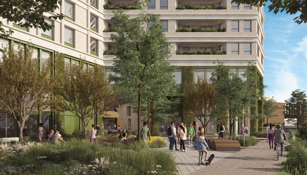 Apollo Business Centre by <a href="/AHMMArchitects/">AHMM</a> 

Plans submitted for a 26-storey scheme in Deptford. The proposal includes 484 student rooms and 42 residential units:
skyscrapercity.com/threads/apollo…