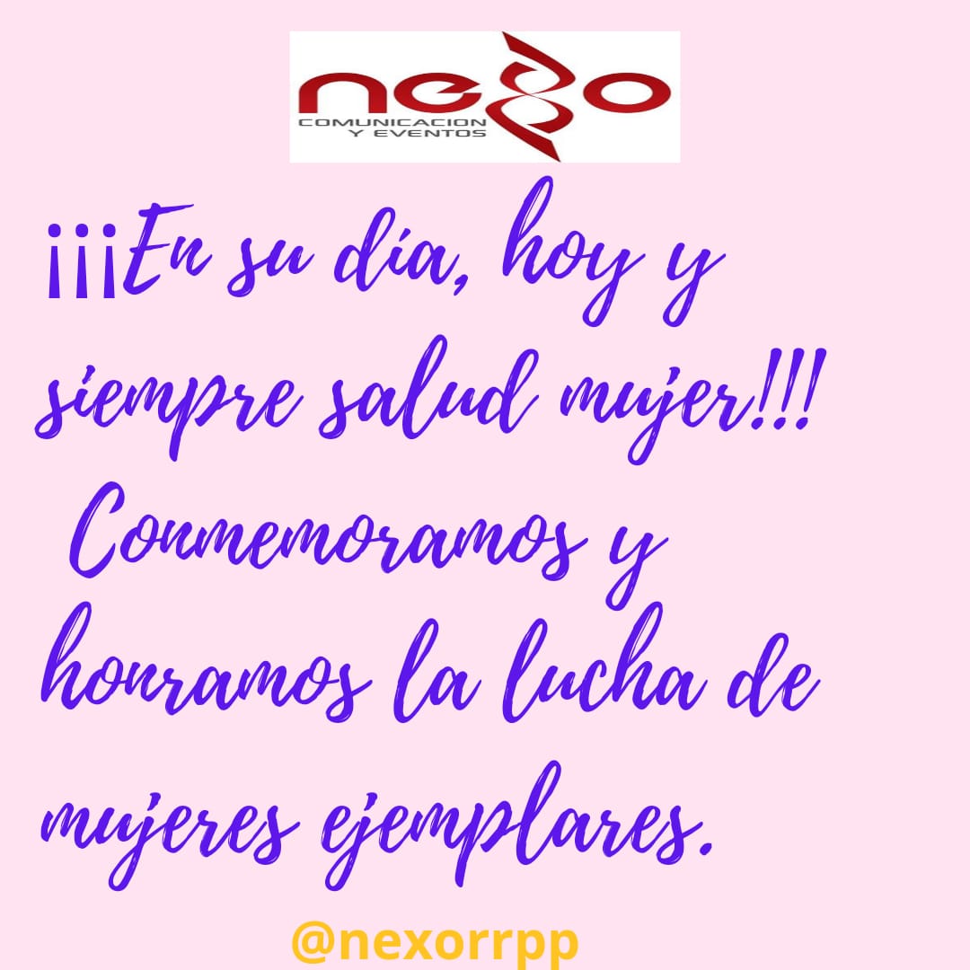 #nexorrpp #nexocomunicacionyeventos #diainternacionaldelamujer #mujer #mujeremprendedora #mujeres #mujeresvalientes #mijeresempoderadas #mujeresempresarias #mujeresreales #mujeresexitosas #mujeresqueluchan #mujeresqueinspiran #mujerholistica  #crecimientoemocional #crecimiento