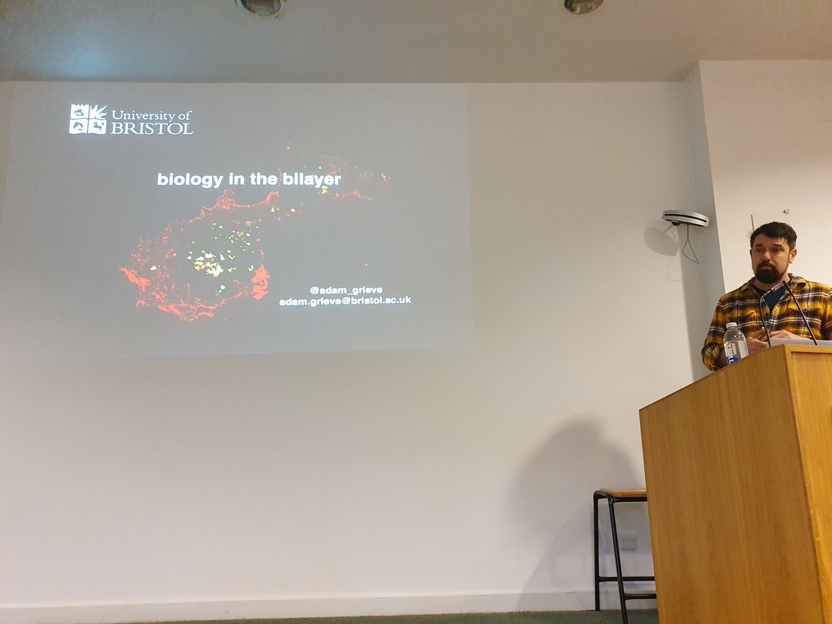 Great talk from <a href="/adam_grieve/">adam grieve</a>! Awesome to see what you've been up to at <a href="/BristolBiochem/">Bristol Biochemistry</a> and hear about rhomboids again! 😁