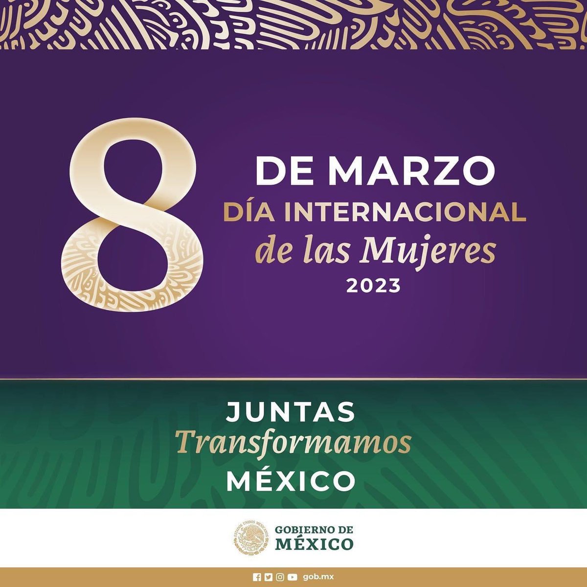 HJCentro's tweet photo. #JuntasTransformamosMexico | 8 de marzo

En este #DíaInternacionalDeLasMujeres reconocemos el trabajo y aportación sociocultural de las mujeres mexicanas indígenas, afromexicanas, con discapacidad y de la diversidad sexual; son la piedra angular para la transformación el país. https://t.co/XMbTT20vXQ