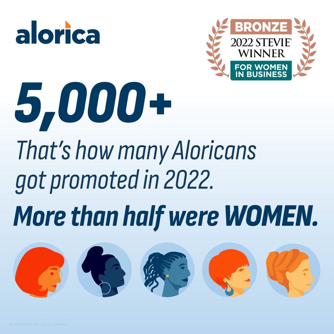 In honor of International Women’s Day, we’re happy to share about our latest Stevie® Award for Achievement in Developing and Promoting Women. Out of 100K insanely great Aloricans globally, 60% are women. #Alorica #EmbraceEquity Read more: bit.ly/3ZwXeF6