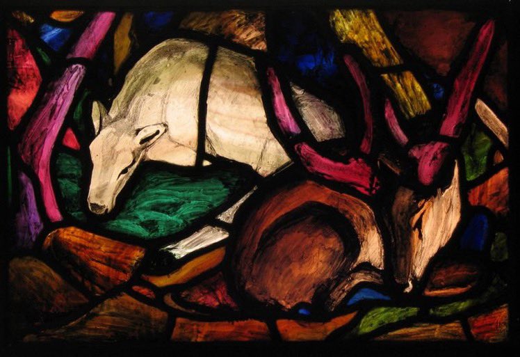 Bringing to light the extraordinary body of art work by #WomenStainedGlassArtists for #InternationalWomensDay ~ we all know #HarryClarke but how about his wife #MargaretClarke (1888-1961)? This fine panel ‘After Franz Marc' is @TheHughLane @irishartnews @RdeBuitlear @irishartnews