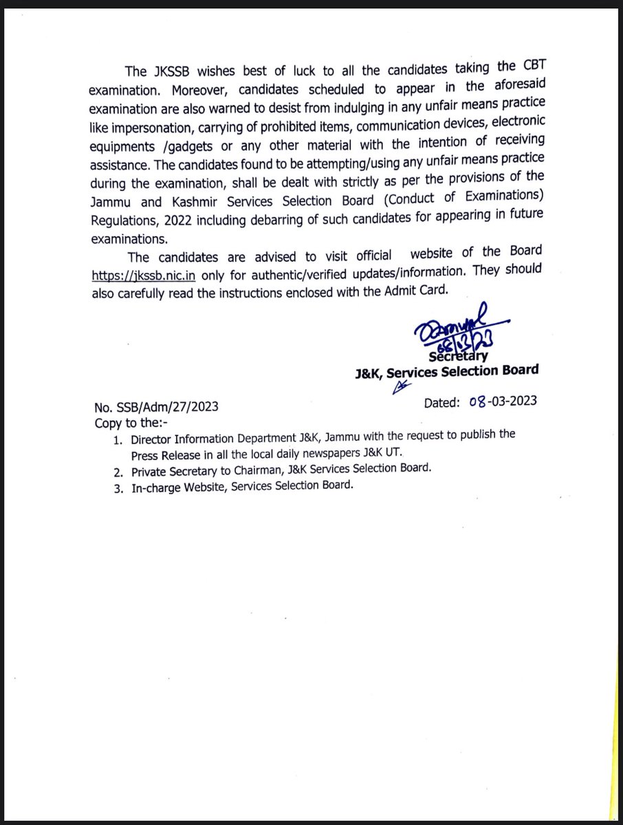 eduhub Institute (@eduhubinstitute) on Twitter photo Press release from #jkssb for upcoming exams <a href="/jammuJottings/">DAILY JAMMU JOTTINGS OFFICIAL</a>
Krna kya chahty ho #JKSSB Press release from #jkssb for upcoming exams <a href="/jammuJottings/">DAILY JAMMU JOTTINGS OFFICIAL</a>
Krna kya chahty ho #JKSSB