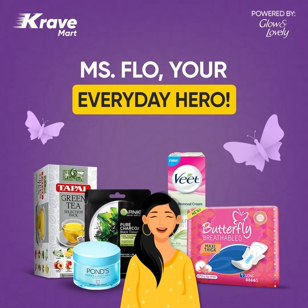 KraveMart's tweet image. That time of the month calls for Ms Flo! 💜

Take a break when on your period! 🤗

Stay calm with Face Masks, Green Tea, Comfortable Sanitary Napkins &amp;amp; so much more to help you sooth the tough days. 🤟🏻🍹🌸

ORDER NOW

#KraveMart #PeriodEssentials #SochSeZiadaTez