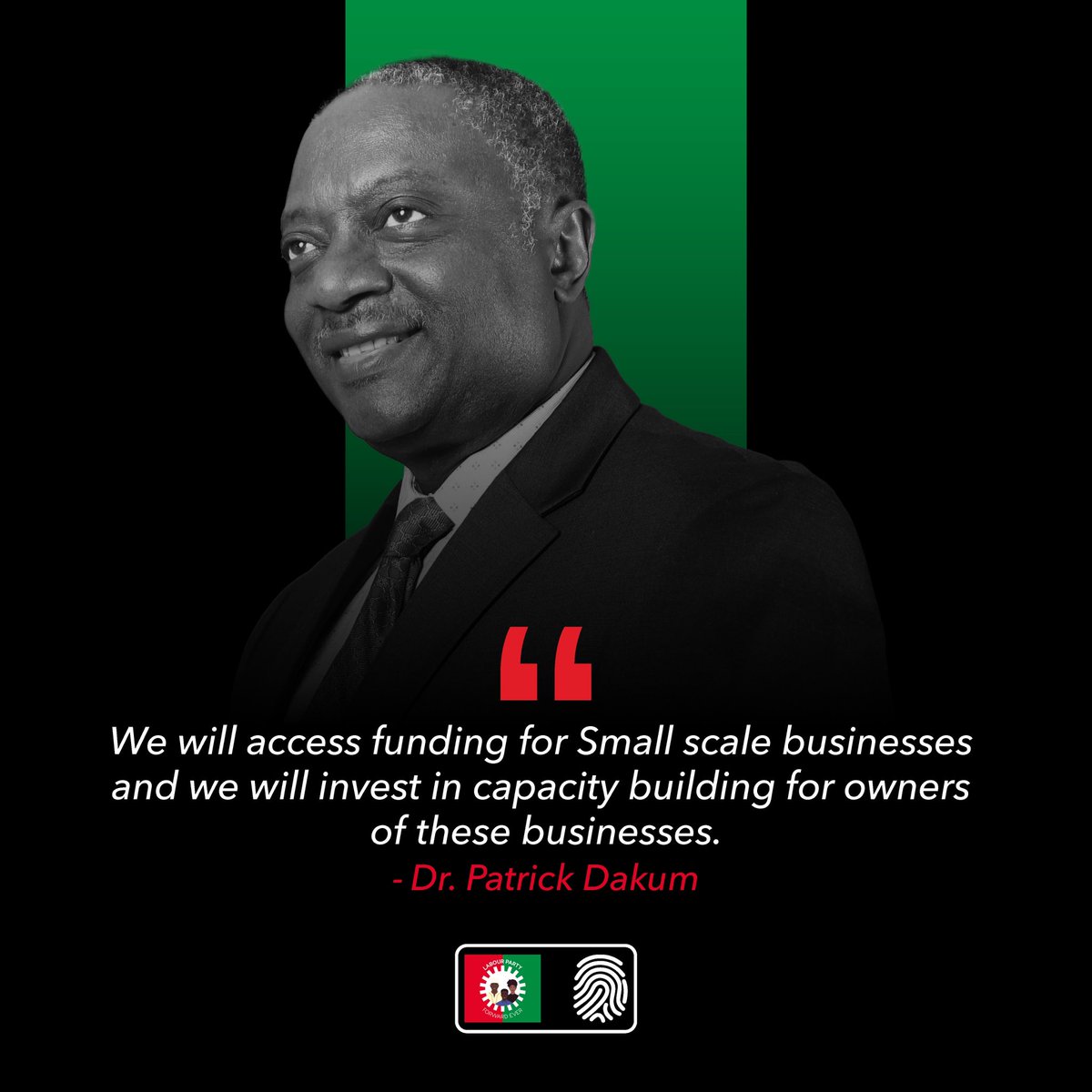 PatrickDakum's tweet photo. Entrepreneurs and small scale businesses in particular are the backbone of any economy. We will invest heavily in capacity building for such institutions and others in Plateau state in order to build a strong economy that will guide us to the bright future that we all desire. A vote for myself and @Edward_Pwajok SAN is a vote for the right policies and decisions that directly affect your businesses, and we promise not to let you down because a greater Plateau is possible, and it all begins with your vote. 
#labourParty