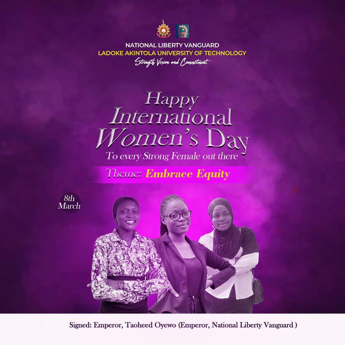 NLV_National's tweet photo. NATIONAL LIBERTY VANGUARD

NLV CELEBRATES LADOKITES WOMEN ON THE OCCASION OF INTERNATIONAL WOMEN'S DAY

Wednesday, 8th March 2023

NLV says women deserve to be celebrated every day. Women most times live for others. https://t.co/VWQ8mpv62t