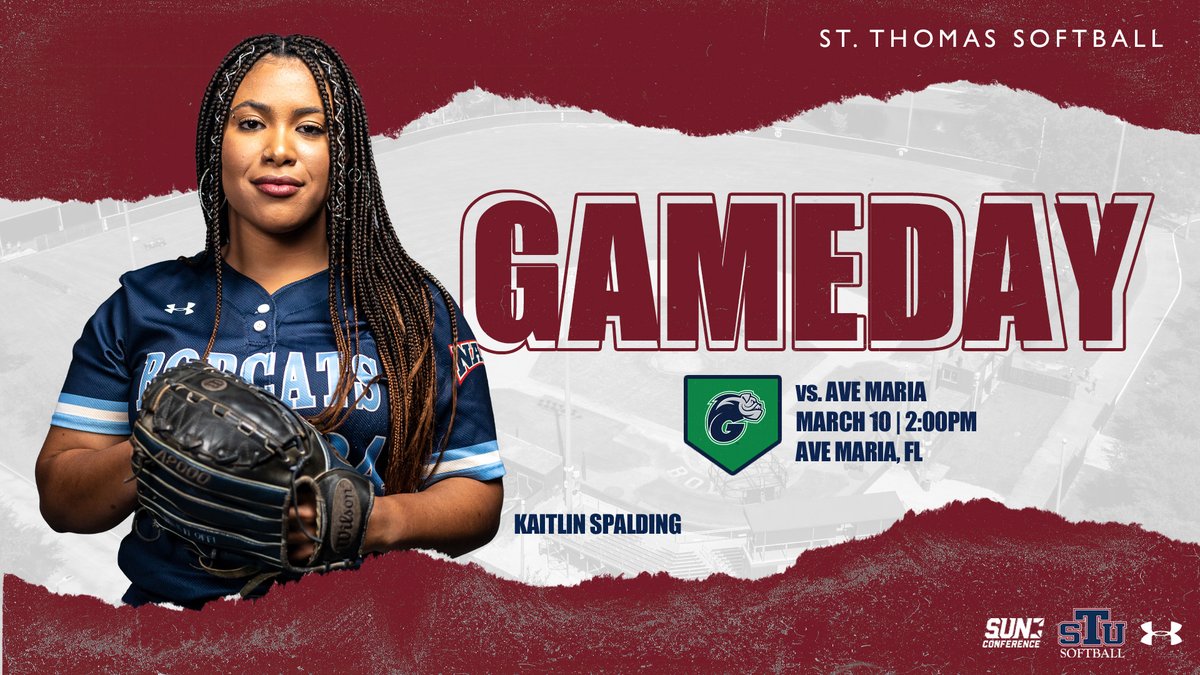 Sun Conference Opener on the Road! 😼

🥎 Ave Maria
⏰ 2:00 p.m.
📍 Ave Maria
🖥 bit.ly/2W38VYc
📊 bit.ly/2ZOt9ni

#STUSoftball // #GoBobcats