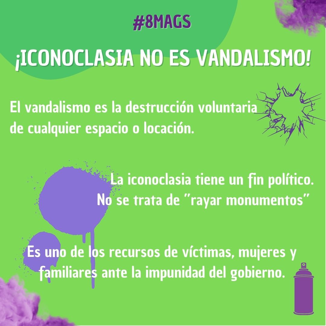 ComFeministaAgs's tweet photo. #Compartimos 📢📢📢
Y recuerden, amiguitxs: iconoclasia no es vandalismo.
#8M2023 #8M
#8MAgs
#El8MEsDeTodas https://t.co/cvgE5L9WMp