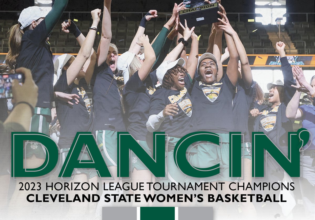 CSU_Athletics's tweet photo. 𝗢 𝗛𝗮𝗶𝗹 𝗧𝗵𝗲 𝗚𝗿𝗲𝗲𝗻 &amp; 𝗪𝗵𝗶𝘁𝗲

For just the third time in program history @CSU_WBasketball captured the @HorizonLeague  Tournament title and will be returning to the NCAA Tournament for the first time in 13 years💚

#HLWBB Championship Gear // https://t.co/baxOxXS50g https://t.co/LBp1TmGCin