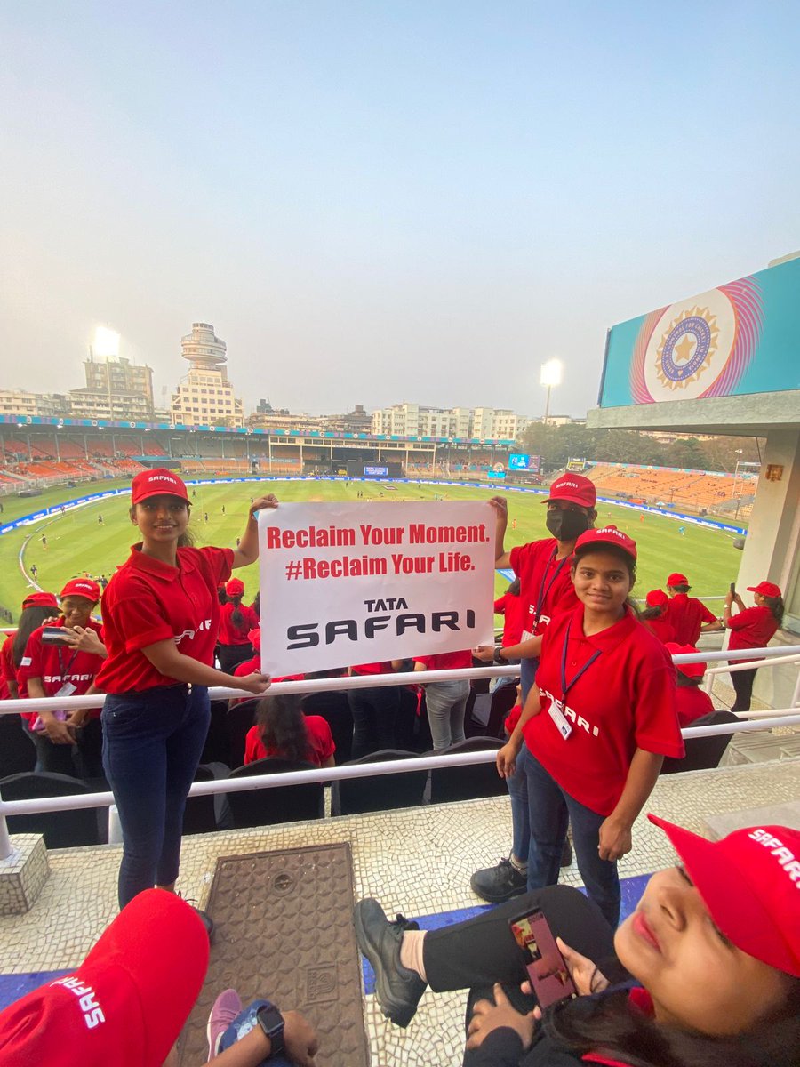It's heartening to see women breaking barriers and making their mark in every field. The all-women plant team of <a href="/TataMotors_Cars/">Tata Motors Cars</a> is a shining example of this spirit of empowerment. Let's cheer them on as they attend today's cricket match! 
<a href="/TataMotors_Cars/">Tata Motors Cars</a> #NaariBehindSafari