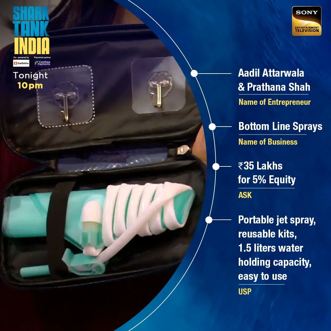 SonyTV's tweet photo. #Rubans, #LilGoodness, #SameNotification, and #BottomLine which pitch will interest the Sharks and end up with a deal?
Don't forget to tune into #SharkTankIndia Season 2, tonight at 10 pm on Sony Entertainment Television & Sony LIV. https://t.co/f7qzXebVVh