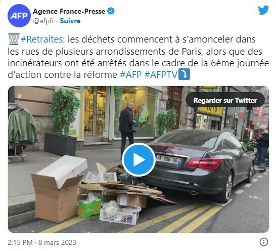 le_Parisien's tweet photo. DIRECT GRÈVE | En raison de la grève des éboueurs et de l'arrêt des incinérateurs, les poubelles commencent à déborder dans certains quartiers de Paris 
➡️ https://t.co/gsMtl5wrqh https://t.co/PElgurHoeo