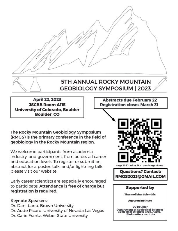 Hi all, just a reminder that although abstract submission for RMGS 2023 is closed, registration is open until March 31st! Visit our website (below) to register!
rmgs2023.wixsite.com/rmgs-home