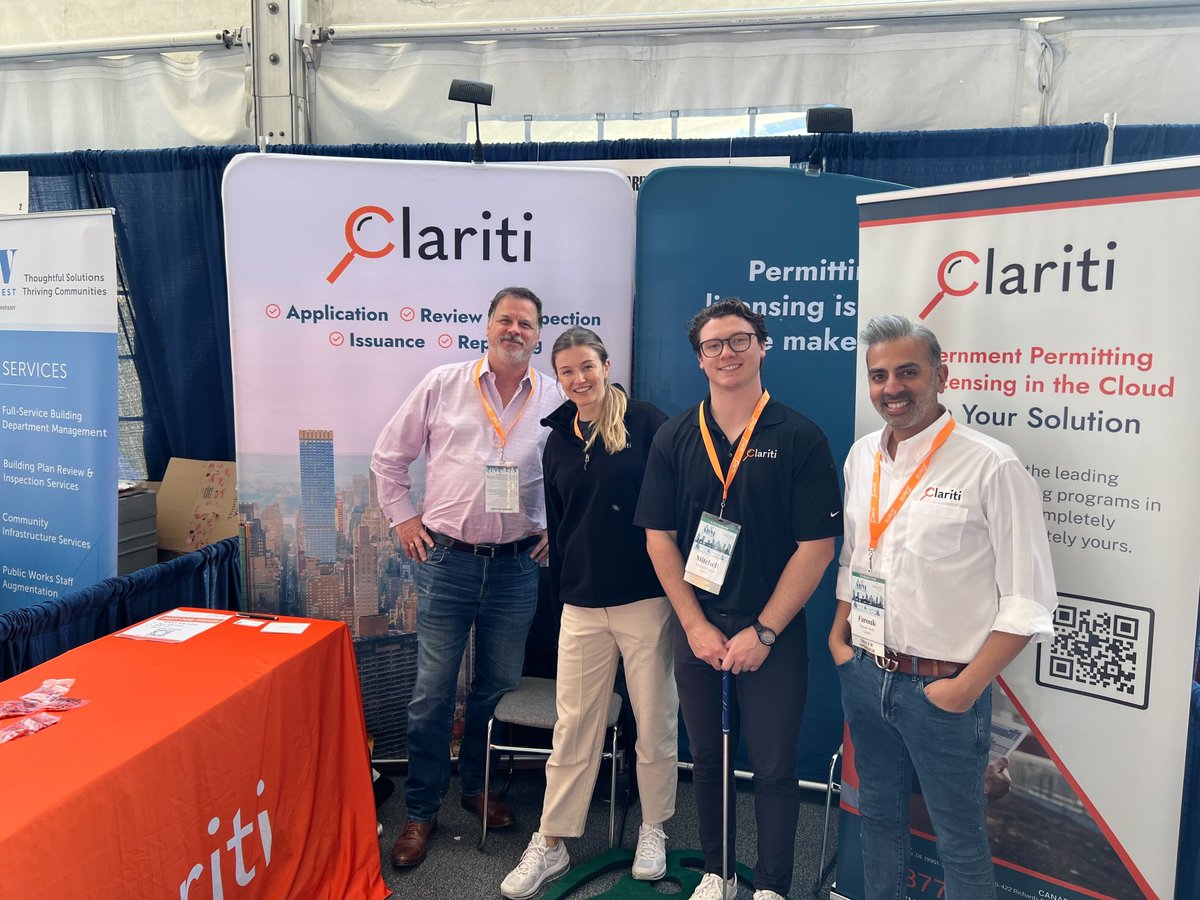 ClaritiSoftware's tweet photo. Attending the CALBO conference this week? Swing by booth #3 to play a round of mini putt and win some swag!⛳ Plus, learn about our cutting-edge software solution for Building Officials that streamlines workflows and makes every day easier. 
#CALBO #Buildingofficials https://t.co/nWep2ohKgE