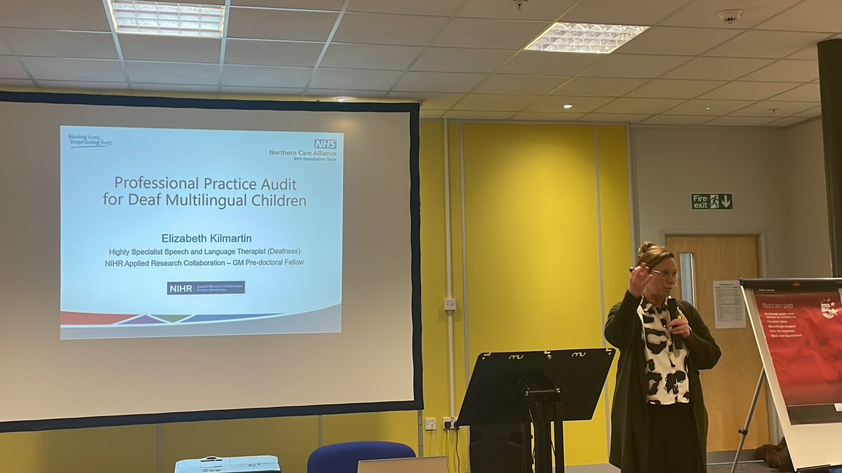 Beth Kilmartin representing SALT <a href="/NCAlliance_NHS/">Northern Care Alliance NHS Foundation Trust (NCA)</a> AHP good practice event

#NCAAHP23