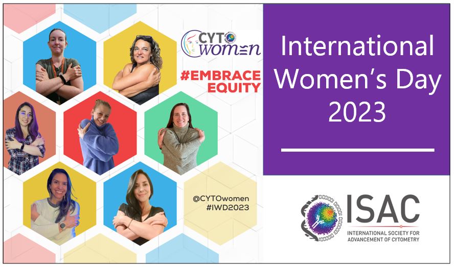 Today is International Women's Day.  Join us in celebrating the accomplishments of women in science and enjoy this video, featuring ISAC and CYTO Women task force members.  Click here: vimeo.com/800992356
#EmbraceEquity, ISAC_CYTO