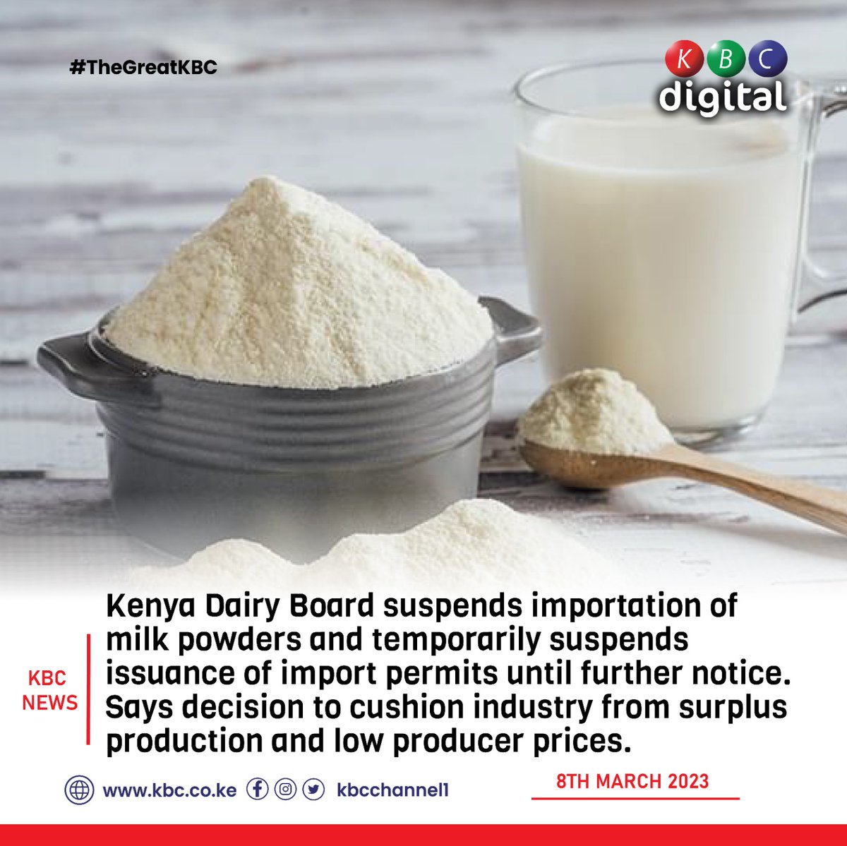 Africa Updates on Twitter "RT KBCChannel1 Kenya Dairy Board suspends importation of milk