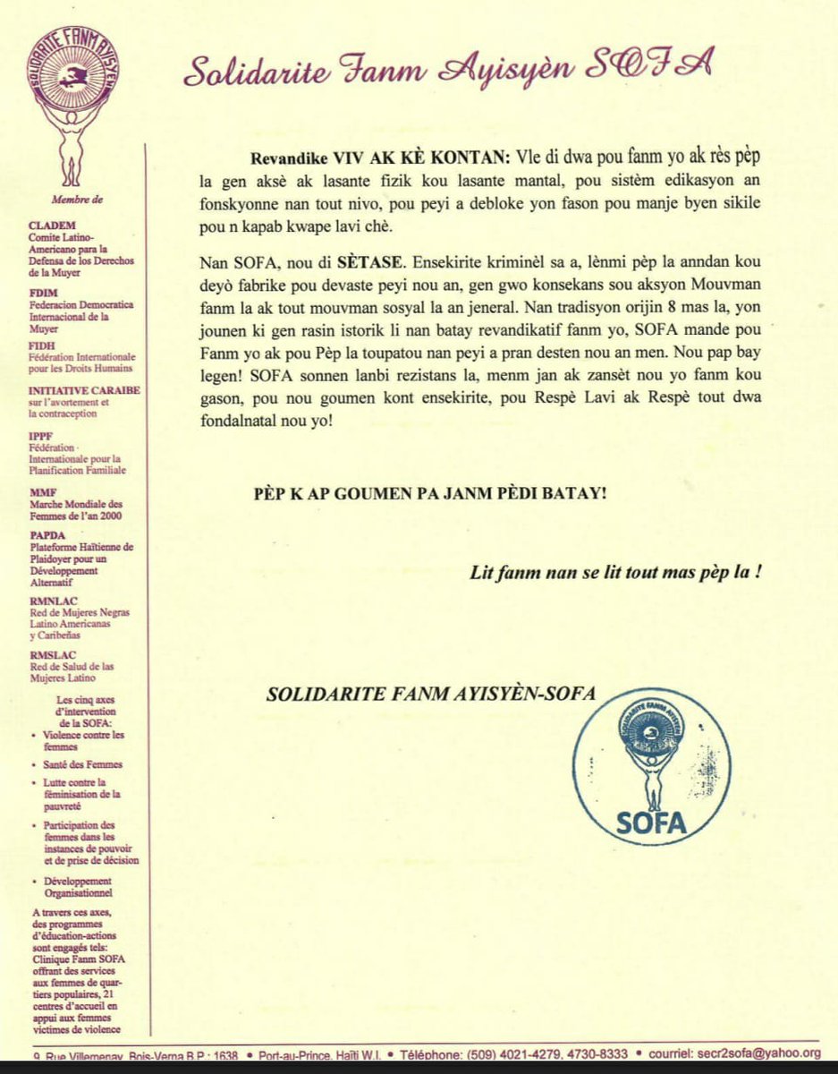 Fanm ayisyèn ap komemore jounen 8 mas 2023 a nan latoumant, bri bal, larivyè san, kadav adwat agoch! 
#8mas
#jounenentènasyonaldwafanm
