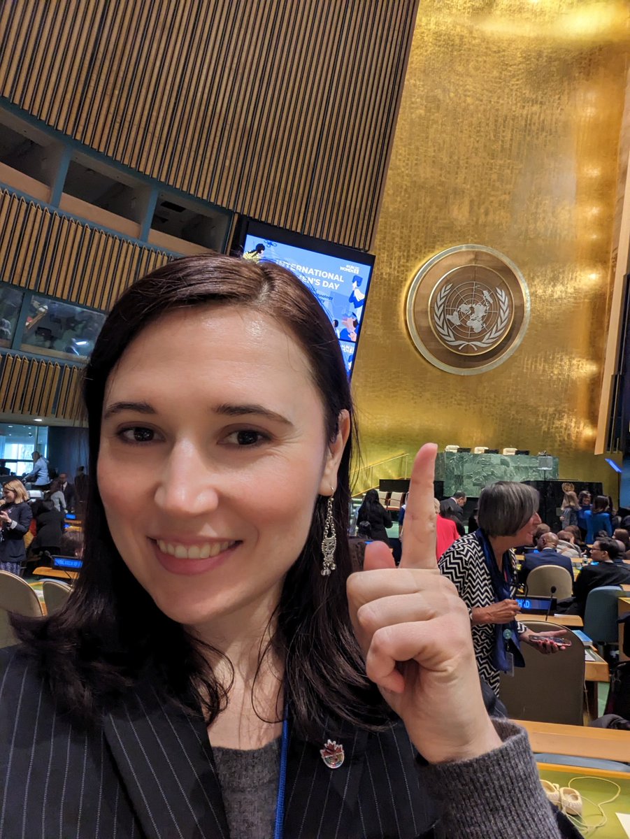 In my seat for the International Women's Day Celebration ON THE FLOOR OF THE UN!!!

#IWD2023 #CSW67 #UNCSW67