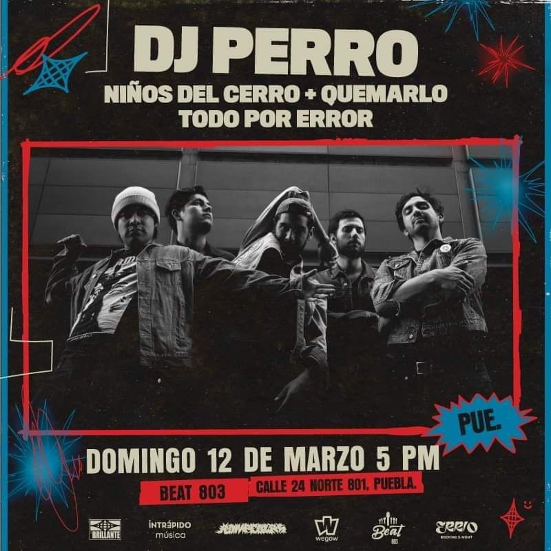 FunkerosMx's tweet photo. Recuerden que este domingo llegan #NiñosdelCerro #Djperro y #QuemarlotodoPorError al #Beat803 💥🐶
🎟️Boletos disponibles en https://t.co/stH7tg2EQQ
#conciertospuebla #rockpunk #rock #rockalternativo https://t.co/zom9VecPjj