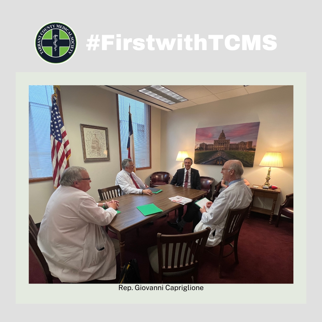 TarrantCountyMS's tweet photo. We had a great day meeting with Texas Legislators and advocating for Texas Medicine. Thank you for your efforts to make a difference! #FirstwithTCMS #TMAadvocacy 

@VoteGiovanni @SenatorBirdwell @juliejohnsonTX @moralesfortexas https://t.co/9nKn4UOs0s